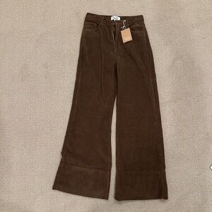 Brand new Reformation brown cordoroy jeans